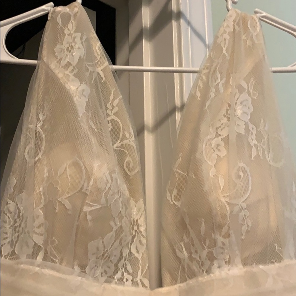 Champagne and ivory dress